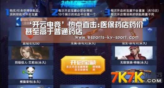 ‘开云电竞’热点直击:医保药店药价甚至高于普通药店(图3) 电竞官网